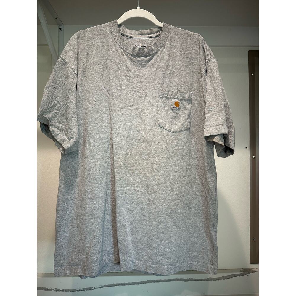 Carhartt Men's Short-Sleeve‎ One Pocket T-Shirt Grey XL